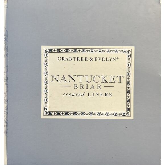 New Crabtree & Evelyn Nantucket Briar Scented Drawer Lining Liners 6 Sheets NIB - Picture 2 of 3